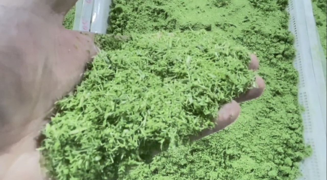 牧草烘干：含水量从80%降至15%以下，保持翠绿不变色。